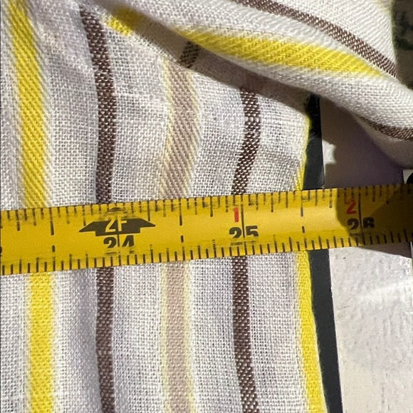Sean John stripped linen button up shirt size XL - Picture 10 of 11